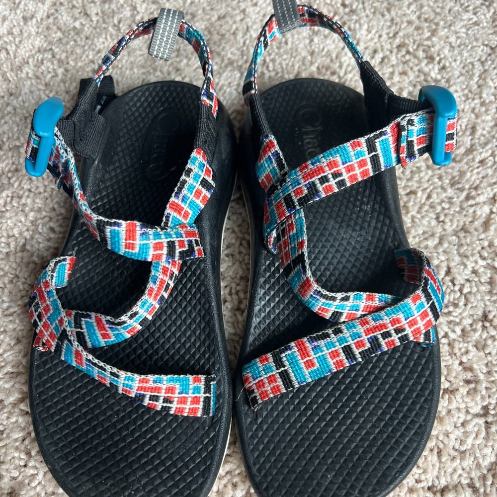 Chaco girls. multi color and super comfy.